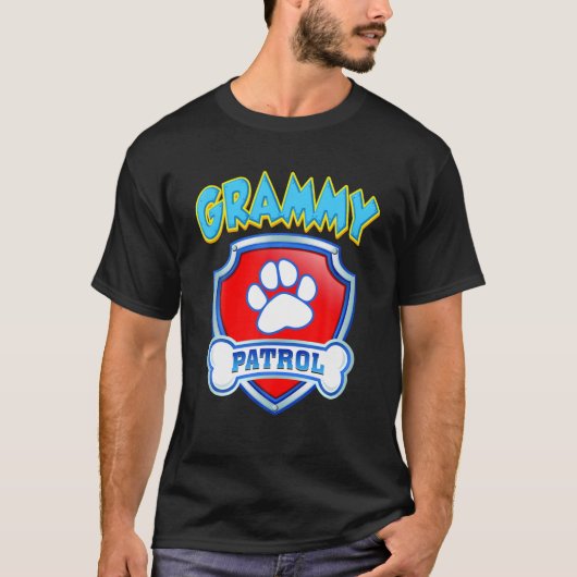 Funny Grammy Patrol - Dog Mam, pap voor mannen vro T-shirt (Voorkant)