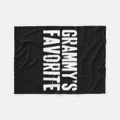 Funny Grammy’s Favorite Funny Grandparent Granhild Fleece Deken (Voorkant (Horizontaal))