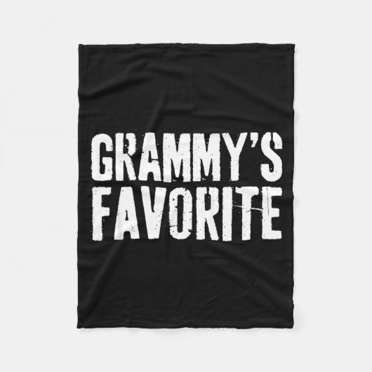 Funny Grammy’s Favorite Funny Grandparent Granhild Fleece Deken (Voorkant)