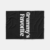 Funny Grammy’s Favorite Funny Grandparent Granhild Fleece Deken (Voorkant (Horizontaal))