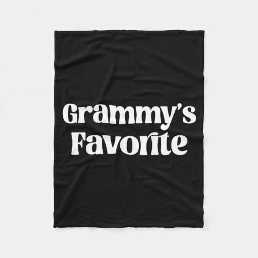 Funny Grammy’s Favorite Funny Grandparent Granhild Fleece Deken (Voorkant)