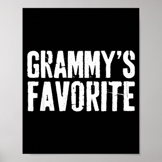 Funny Grammy’s Favorite Funny Grandparent Granhild Poster (Voorkant)
