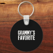 Funny Grammy’s Favorite Funny Grandparent Granhild Sleutelhanger (Voorkant)