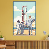 Funny Grandad Canvas Afdruk (Insitu (Woonkamer))