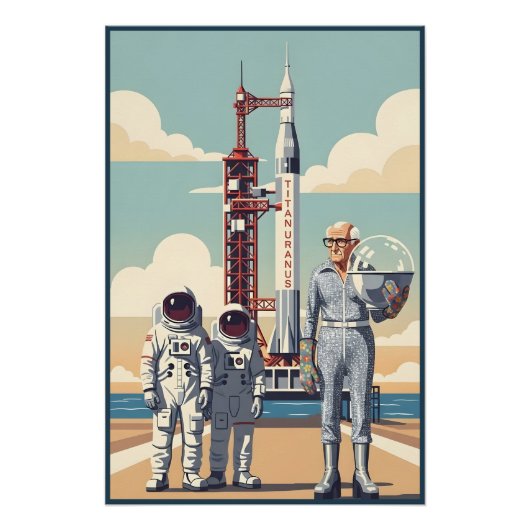 Funny Grandad Perfect Poster (Voorkant)