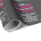 Funny Grandchildren Beste oma Cadeaupapier (Rol Hoek)