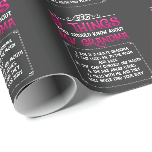 Funny Grandchildren Beste oma Cadeaupapier (Rol Hoek)