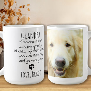 Funny Granddog Dog Grandpa Persoonlijke foto van d Koffiemok