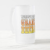 Funny Grandfathers Worlde Greatest opa Beer me Matglas Bierpul (Voorkant links)