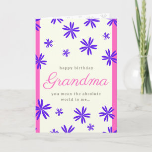 Funny Grandma Birthday Card - Overerving Kaart