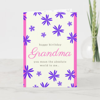 Funny Grandma Birthday Card - Overerving Kaart