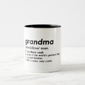 Funny Grandma Definition Two-Tone Coffee Mok (Center)
