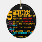 Funny Grandma en Grandchildren Keramisch Ornament (Links)