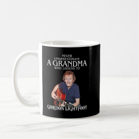 Funny Grandma Gift die naar Gordon Lightfoot luist Koffiemok (Links)