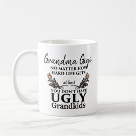 Funny Grandma Gift - Geen Ugly Grandchildren CUSTO Koffiemok