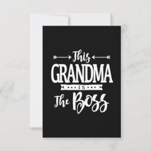 Funny Grandma is Baas Moederdag Kaart