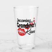 Funny Grandma Kisses Glas (Voorkant)