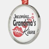 Funny Grandma Kisses Metalen Ornament (Links)