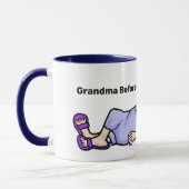 Funny Grandma Lying Down Coffee Mok (Links)