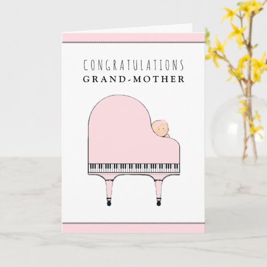 Funny Grandma New Granddochter Kaart (Gele Bloem)