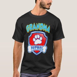 Funny Grandma Patrol - Dog mama, papa voor mannen T-shirt