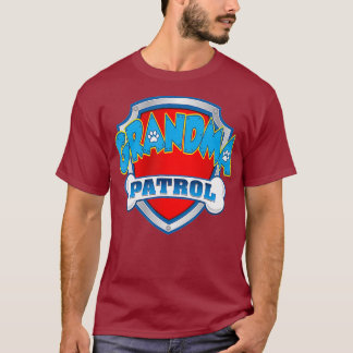 Funny Grandma Patrol Dog mama papa voor mannen vro T-shirt