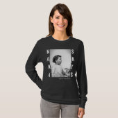 Funny Grandma Personalized Black T-Shirt (Voorkant volledig)