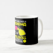 Funny Grandma Pickleball Player Koffiemok (Voorkant rechts)