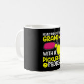 Funny Grandma Pickleball Player Koffiemok (Voorkant links)