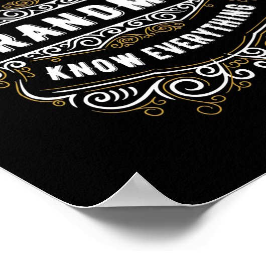 Funny Grandma Quote Funny Gezegde over Poster (Hoek)