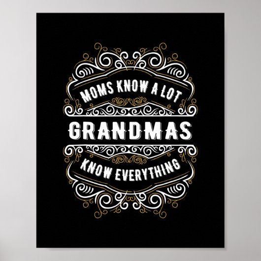 Funny Grandma Quote Funny Gezegde over Poster (Voorkant)