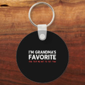 Funny Grandma’s Favorite Granhild I'm Grandma’s Fa Sleutelhanger (Voorkant)