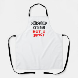 Funny Grandma Seasoned Citizen Hot en Spicy BBQ Schort