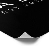 Funny Grandma Soon To Be Lala Est 2022 New Grandma Poster (Hoek)