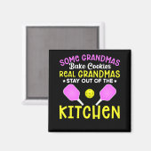 Funny Grandma Sport Lover Grandmoeder Pickleball Magneet (Voorkant / Achterkant)