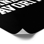 Funny Grandma's Favorite Black Modern Clic Crew  Poster (Hoek)