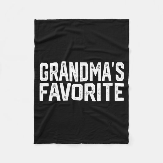Funny Grandma's Favorite Grandparent Granhild  Fleece Deken (Voorkant)