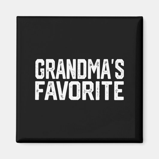 Funny Grandma's Favorite Grandparent Granhild  Magneet (Voorkant)