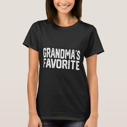 Funny Grandma's Favorite Grandparent Granhild  T-shirt (Voorkant)