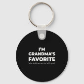 Funny Grandma's Favorite Shirt I'm Grandma's Favor Sleutelhanger (Voorkant)