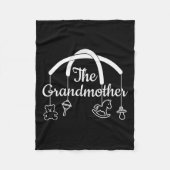 Funny Grandmother Design For Proud Grandmas Premiu Fleece Deken (Voorkant)