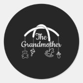 Funny Grandmother Design For Proud Grandmas Premiu Ronde Sticker (Voorkant)