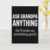 Funny Grandpa Ask Grandpa Anything He’ll Make Kaart (Gele Bloem)