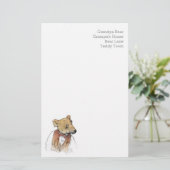 Funny Grandpa Beer Custom Briefpapier (Staand voorkant)