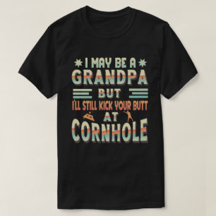 Funny Grandpa Cornhole Humor, Cornhole speler T-shirt