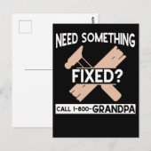 Funny Grandpa Craftsman Humor Handyman Briefkaart (Voorkant / Achterkant)