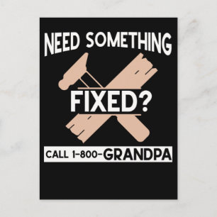 Funny Grandpa Craftsman Humor Handyman Briefkaart