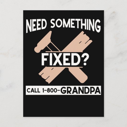 Funny Grandpa Craftsman Humor Handyman Briefkaart (Voorkant)