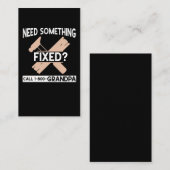 Funny Grandpa Craftsman Humor Handyman Visitekaartje (Voorkant / Achterkant)