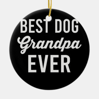 Funny Grandpa Grandma Hondenliefhebber Keramisch Ornament